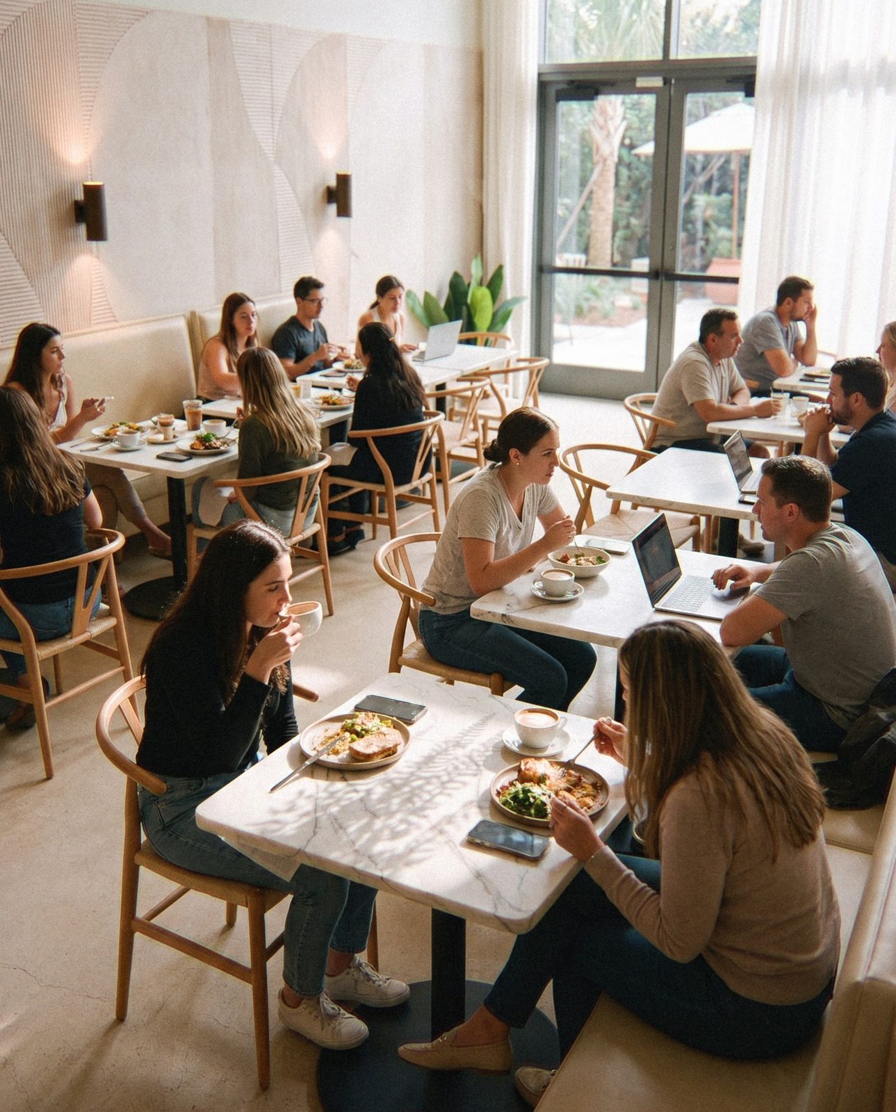 The dining room
